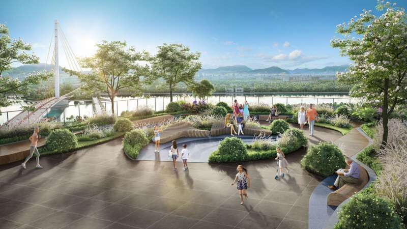 Hồ bơi trẻ em: Nơi các bé vui chơi, thỏa sức nô đùa trong làn nước mát mẻ.